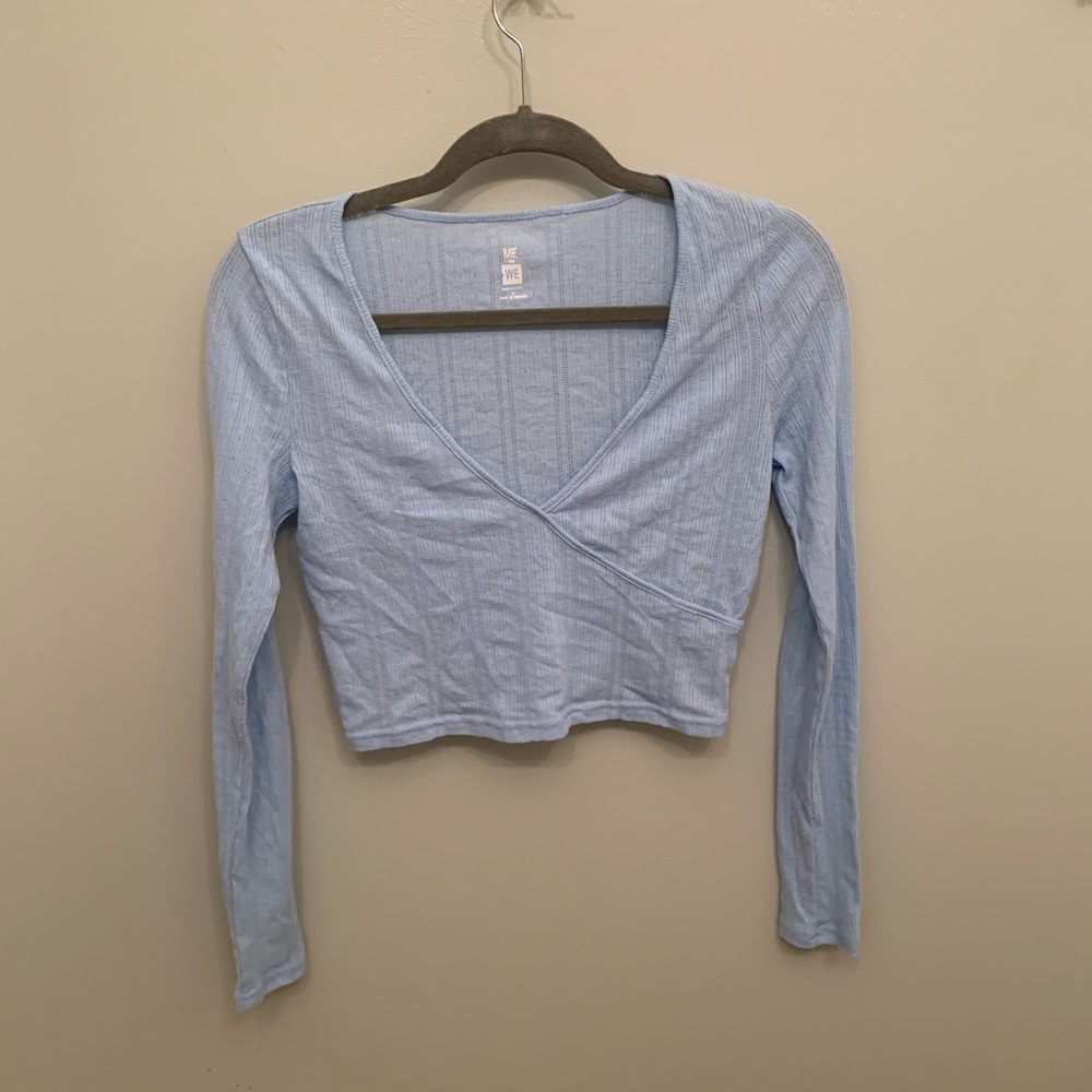 Cropped Long Sleeved Top